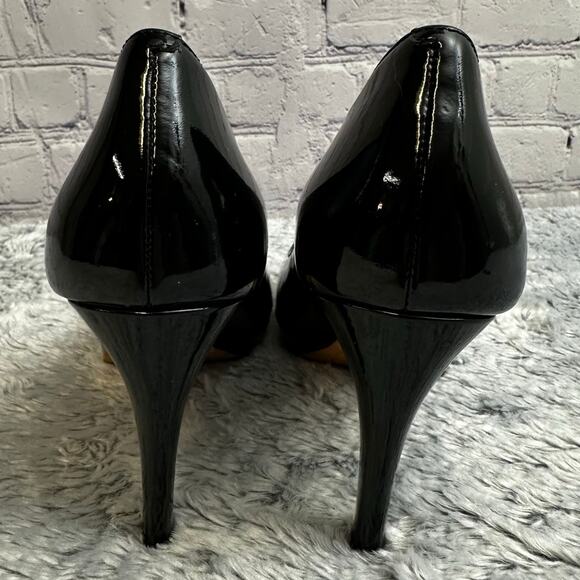 Cole Haan Air Chelsea Black Patent Leather Heels Size 9B Classic Formal Wedding - Picture 4 of 11